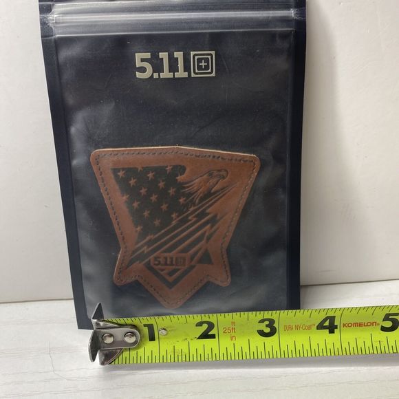 5.11 ELECTRIC EAGLE‎ PATCH LEATHER HOOK BACKING - Picture 3 of 4